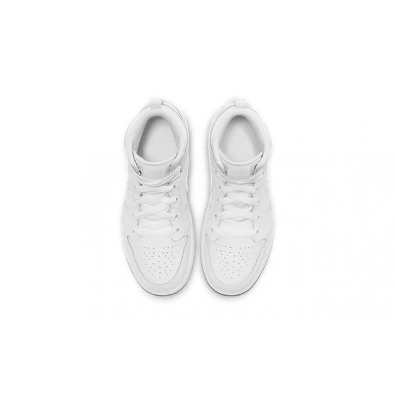 Air Jordan 1 Mid PS 'Triple White' White/White/White 640734-126