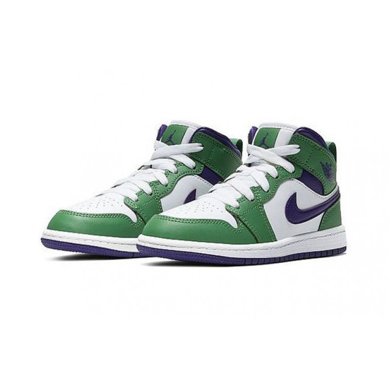 Air Jordan 1 Mid PS 'Hulk' Aloe Verde/Court Purple/White 640734-300