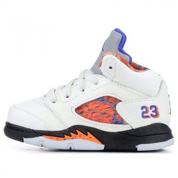 Air Jordan 5 Retro TD 'International Flight' Sail/Orange Peel-Black-Hyper Royal 440890-148