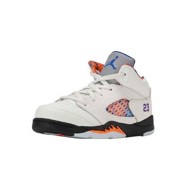 Air Jordan 5 Retro TD 'International Flight' Sail/Orange Peel-Black-Hyper Royal 440890-148