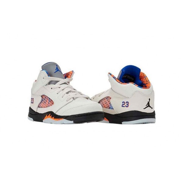 Air Jordan 5 Retro TD 'International Flight' Sail/Orange Peel-Black-Hyper Royal 440890-148