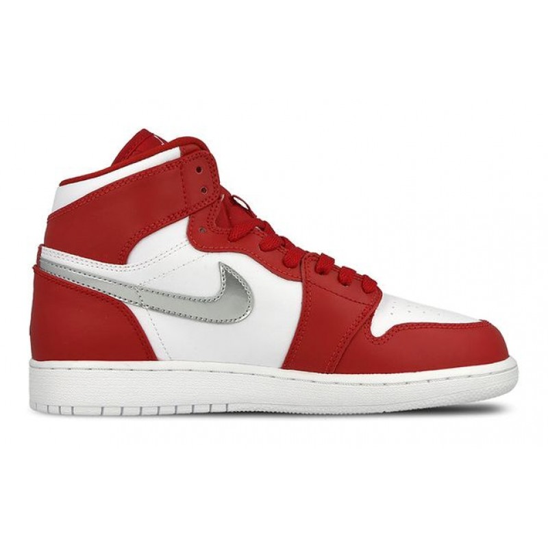 Air Jordan 1 Retro High'Silver Medal' GS Gym Red/White 705300-602