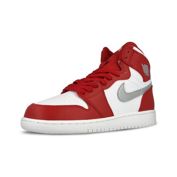 Air Jordan 1 Retro High'Silver Medal' GS Gym Red/White 705300-602