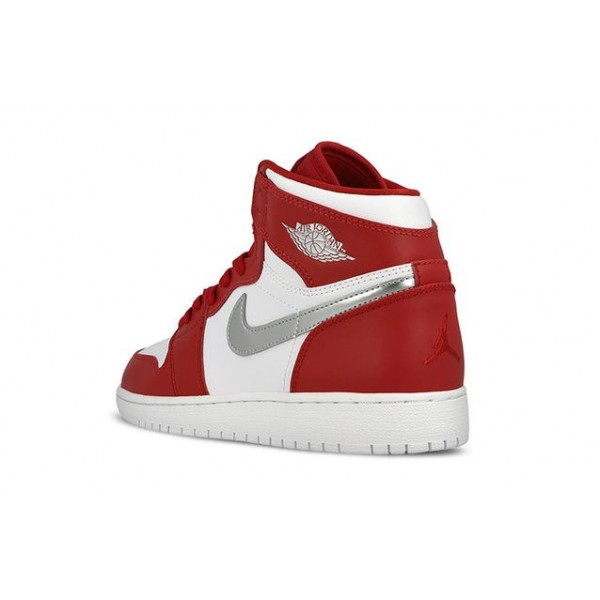 Air Jordan 1 Retro High'Silver Medal' GS Gym Red/White 705300-602