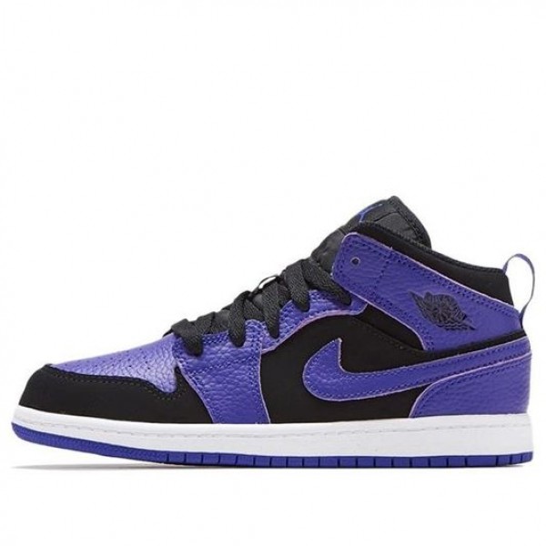 Air Jordan 1 Mid PS 'Dark Concord' Black/Dark Concord-White 640734-051