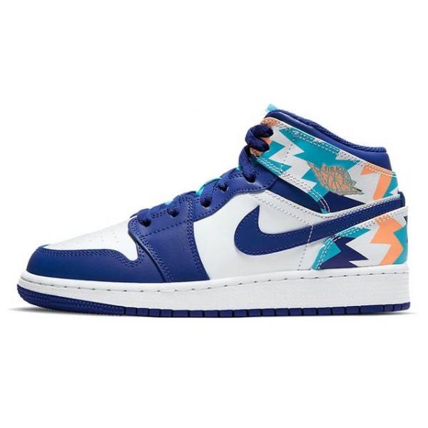 Air Jordan 1 Mid GS Storm Blue 555112-105