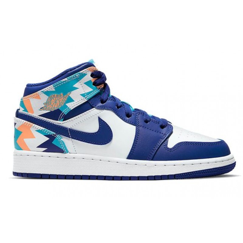 Air Jordan 1 Mid GS Storm Blue 555112-105