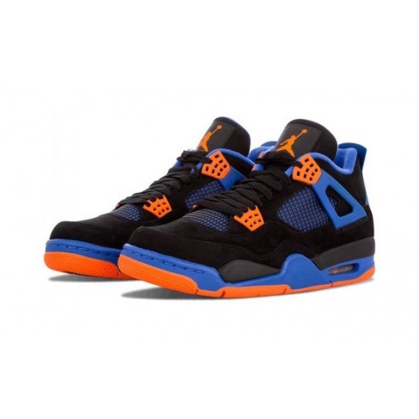 Air Jordan 4 Retro 'Cavs' Black/Safety Orange/Game Royal 308497-027