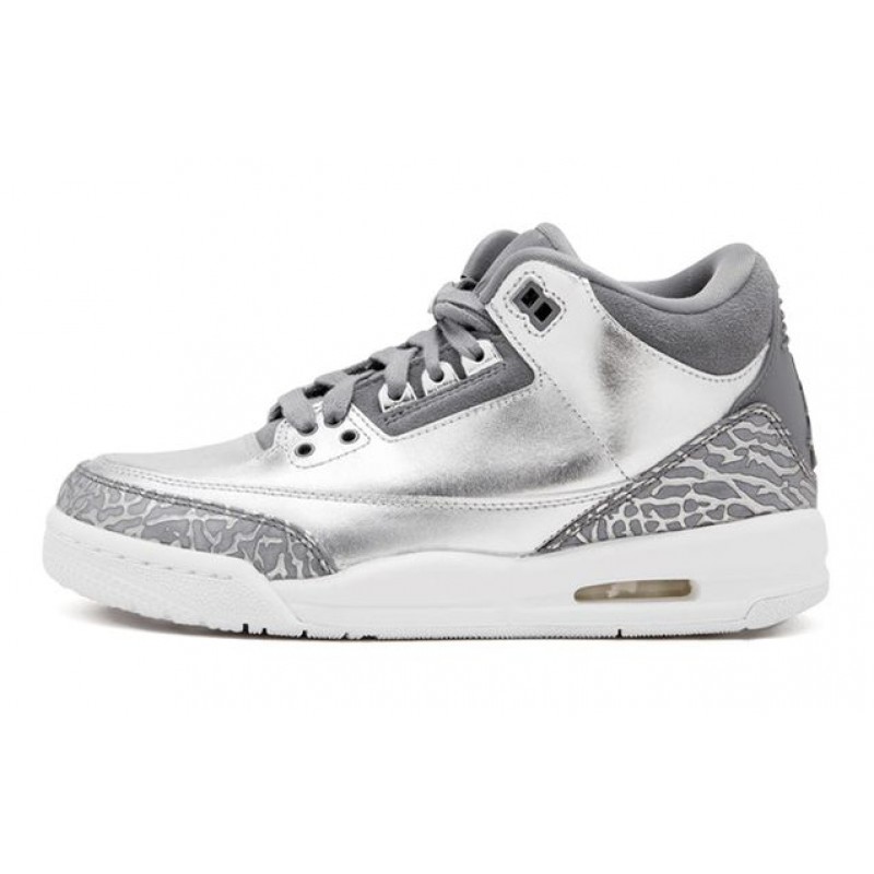 Air Jordan 3 Retro PREM HC GG Chrome - Metallic Silver AA1243-020