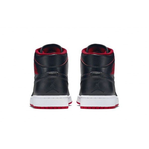 Air Jordan 1 Mid Black Gym Red 554724-028