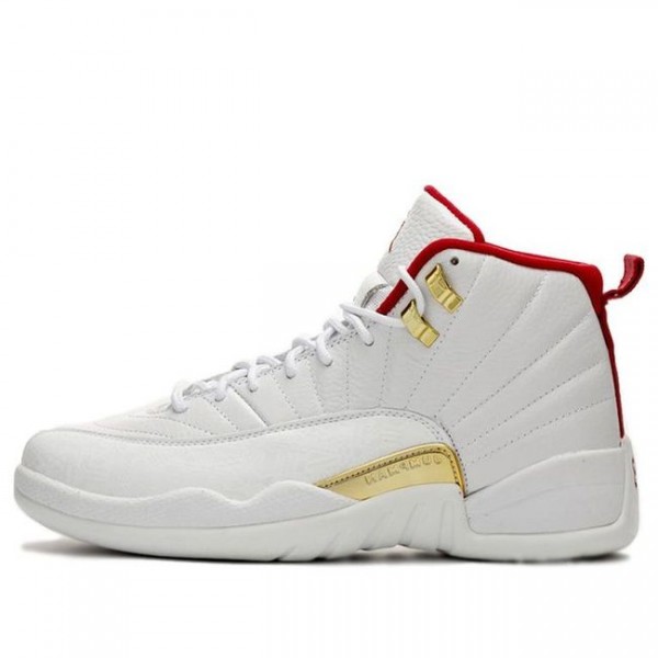 Air Jordan 12 Retro FIBA - White University Red 130690-107