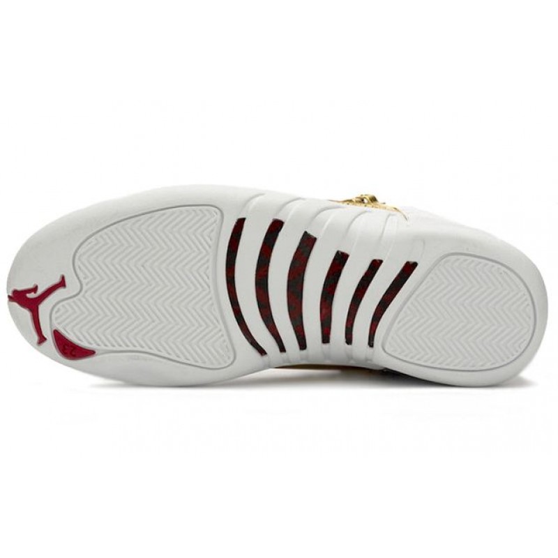 Air Jordan 12 Retro FIBA - White University Red 130690-107