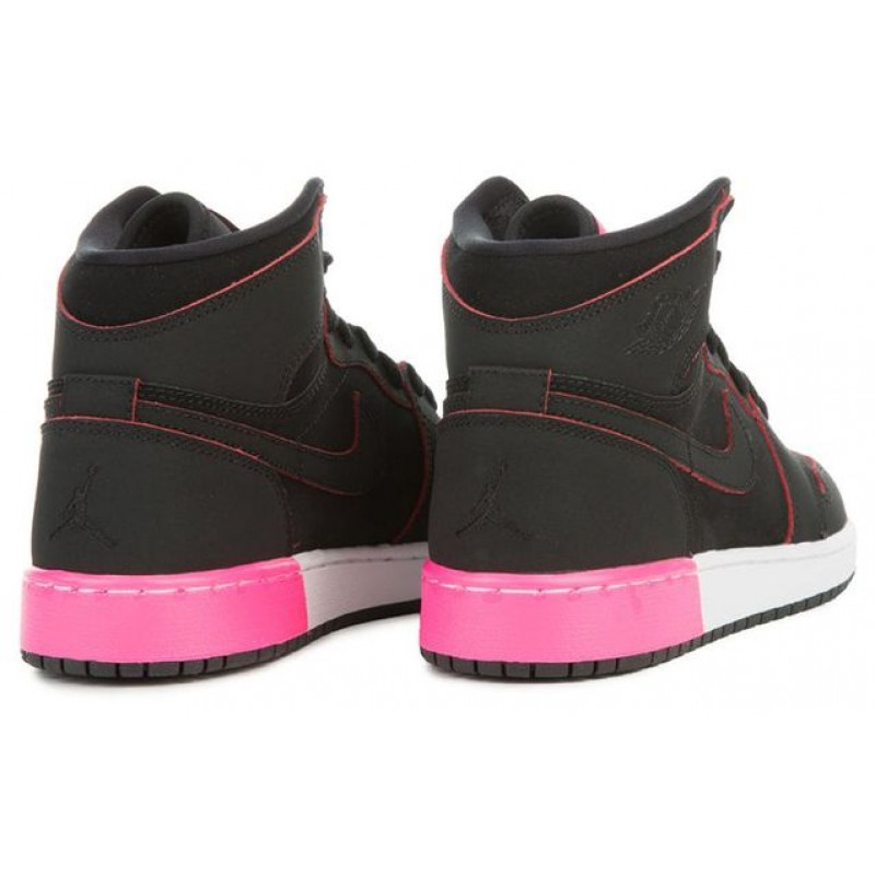 Air Jordan 1 Retro High'Black Hyper Pink' GG Black/Hyper Pink-White-Black 332148-024