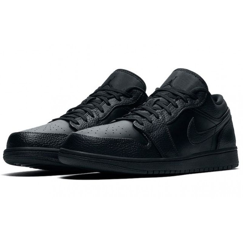 Air Jordan 1 Low 'Triple Black' Black/Black/Black 553558-091