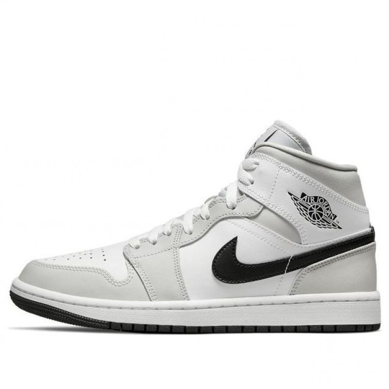 Nike Womens Air Jordan 1 Mid Light Smoke Grey BQ6472-015