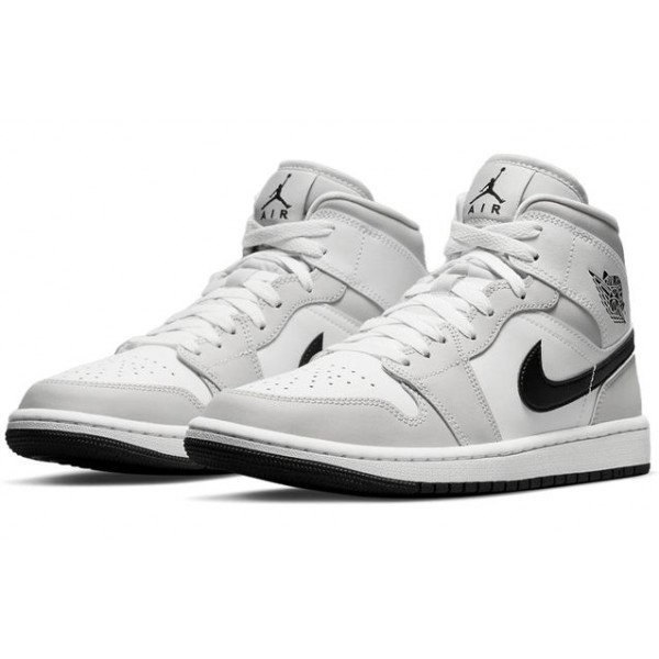 Nike Womens Air Jordan 1 Mid Light Smoke Grey BQ6472-015