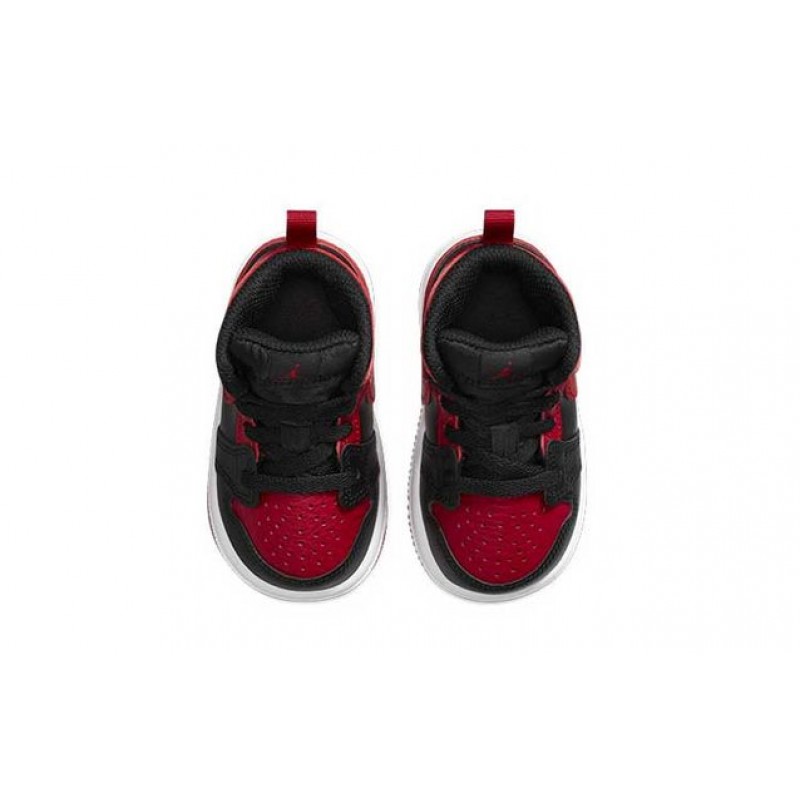 Air Jordan 1 Mid TD 'Banned' Black/University Red/Black/White 640735-074