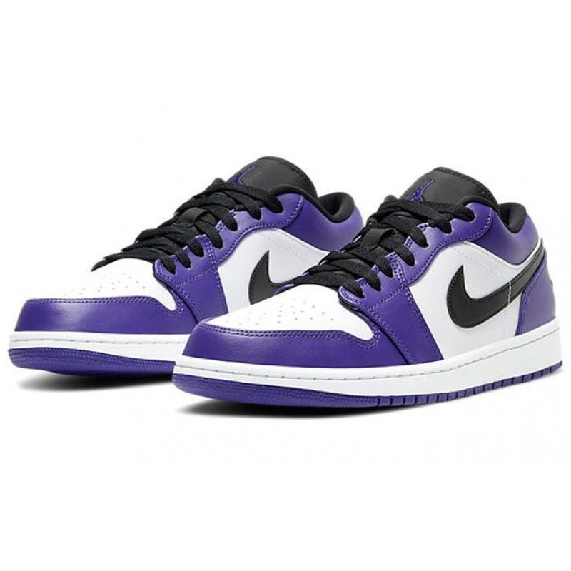 Air Jordan 1 Low Court Purple Court Purple White 553558-500