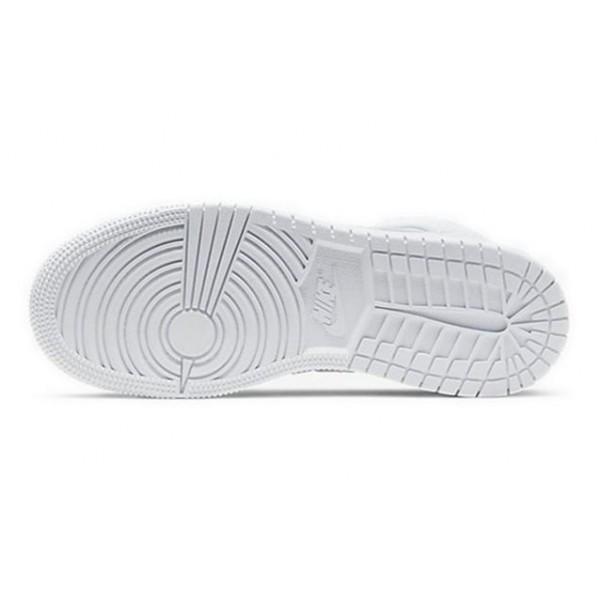 Air Jordan 1 Mid GS Triple White 554725-130