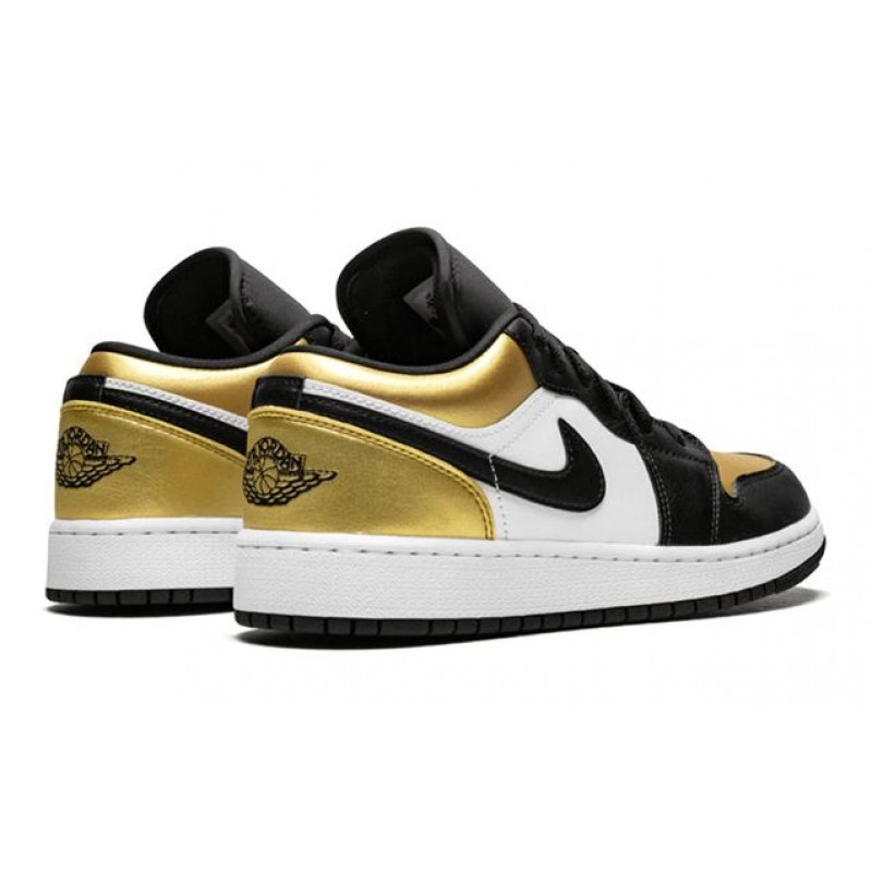 Air Jordan 1 Low'Gold Toe' GS Metallic Gold/Black/White CQ9487-700