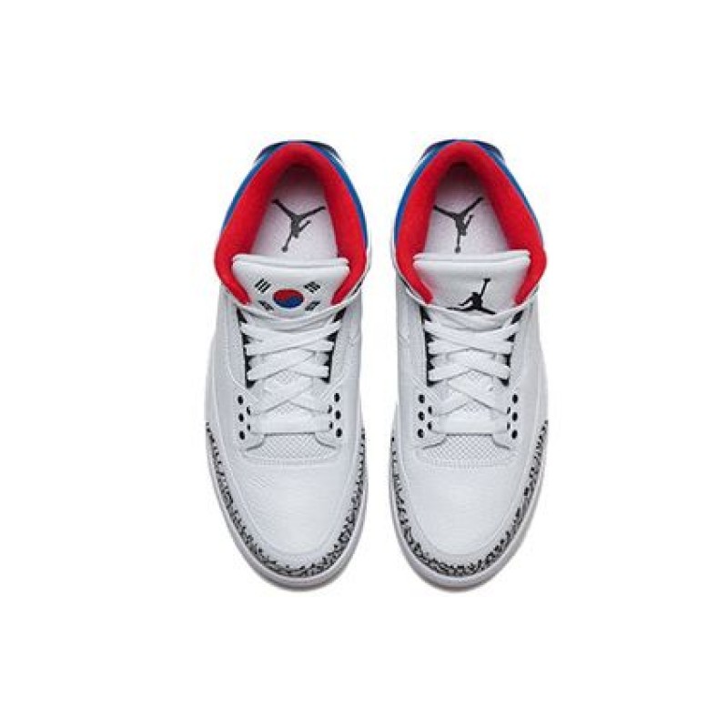 Air Jordan 3 Retro 'Seoul' White/Soar-Atom Red AV8370-100