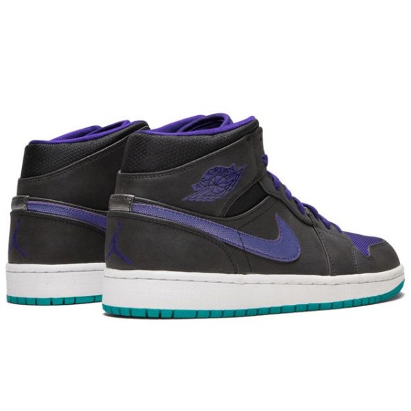 Air Jordan 1 Mid 'Grape' Black/Grape Ice-Emerald 554724-015