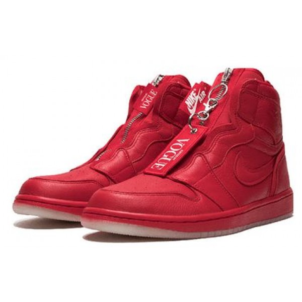 Nike Anna Wintour x Womens WMNS Air Jordan 1 Retro High Zip 'AWOK' University Red BQ0864-601