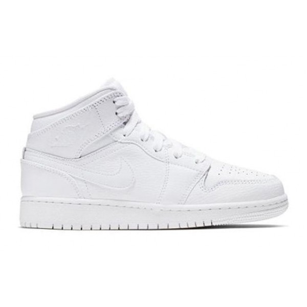 Air Jordan 1 Mid GS White 554725-129