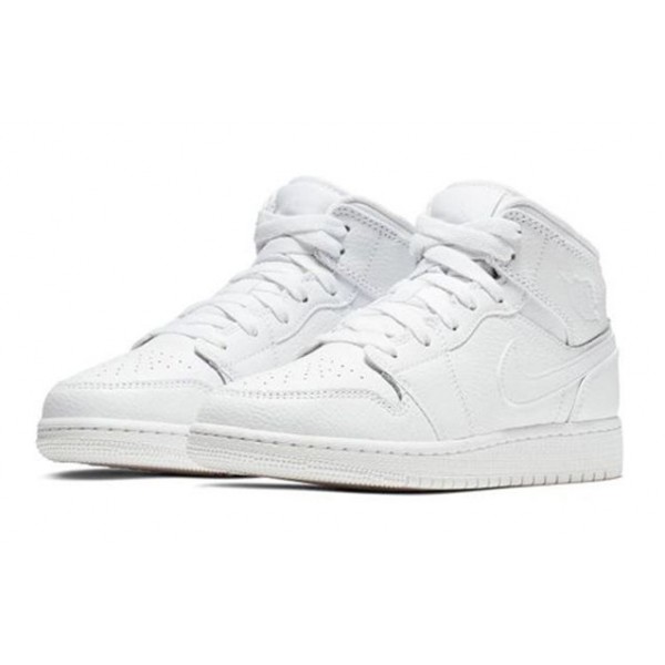 Air Jordan 1 Mid GS White 554725-129