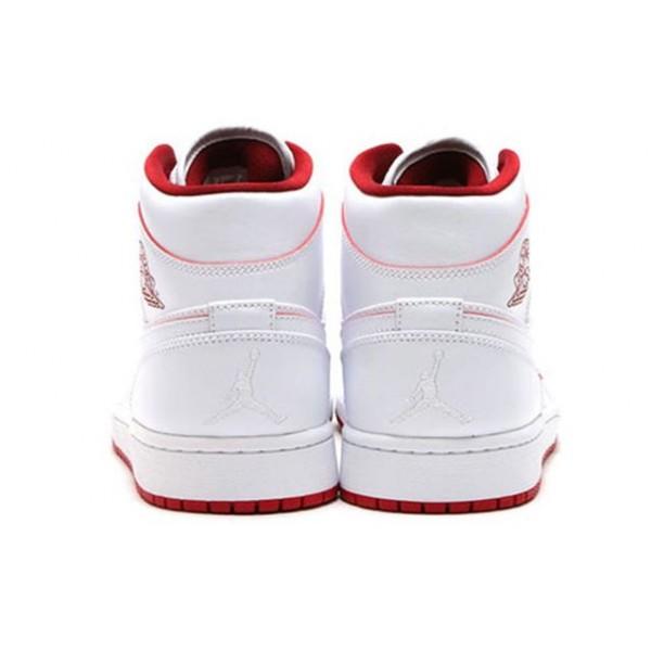 Air Jordan 1 Mid White Gym Red 554724-103