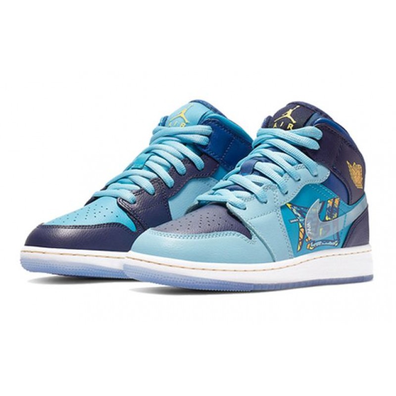 Air Jordan 1 Mid GS Blue Void BV7446-400