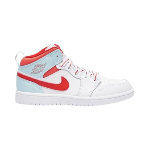 Air Jordan 1 Mid PS 'Topaz Mist' White/Topaz Mist/Ember Glow/University Red 640737-104