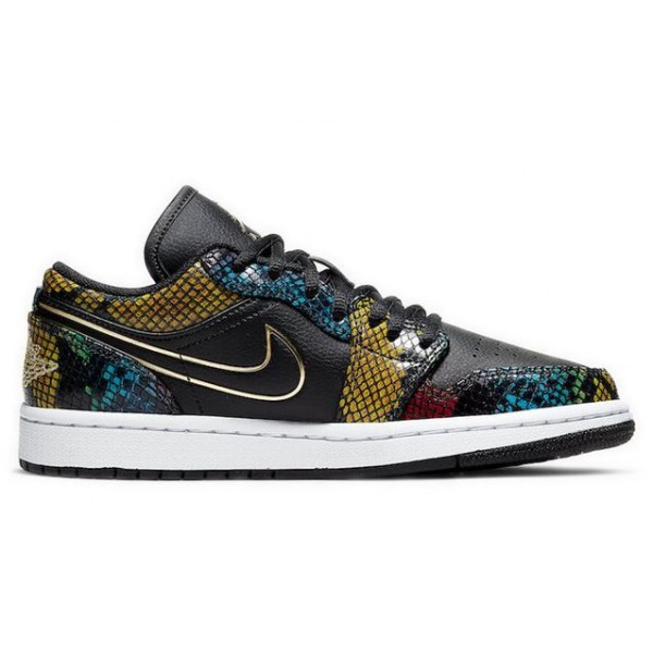 Womens WMNS Air Jordan 1 Low Multicolor Snakeskin CW5580-001