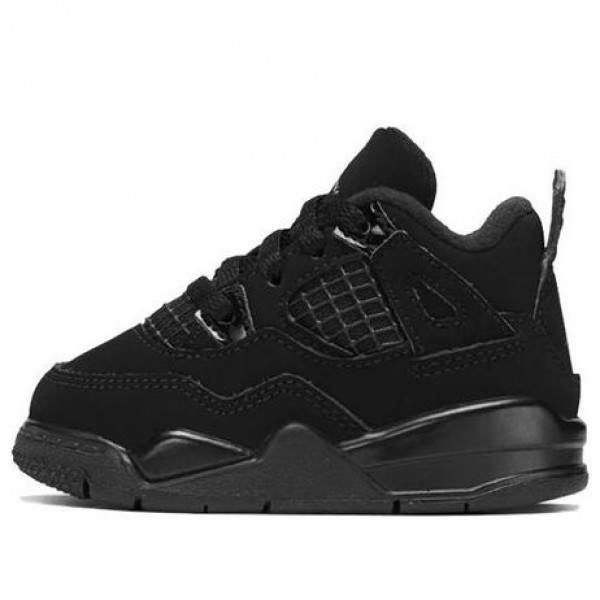 Air Jordan 4 Retro TD 'Black Cat' 2020 Black/Black/Light Graphite BQ7670-010