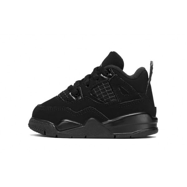 Air Jordan 4 Retro TD 'Black Cat' 2020 Black/Black/Light Graphite BQ7670-010