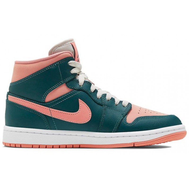 Nike Womens Air Jordan 1 Mid Dark Teal Green BQ6472-308