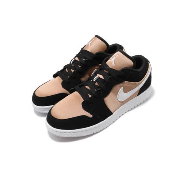 Air Jordan 1 Low GS Black Rose Gold 554723-090