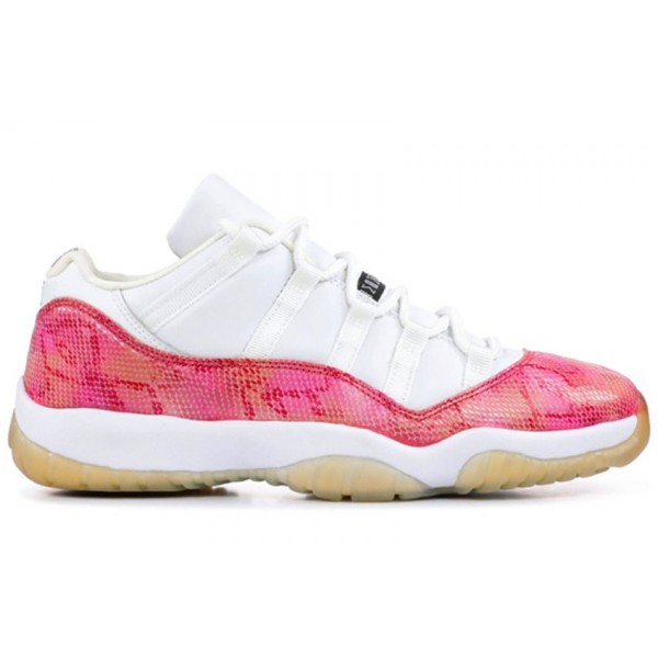 Womens WMNS Air Jordan 11 Retro Low 'Snakeskin' White/Black-Pink 833003-103