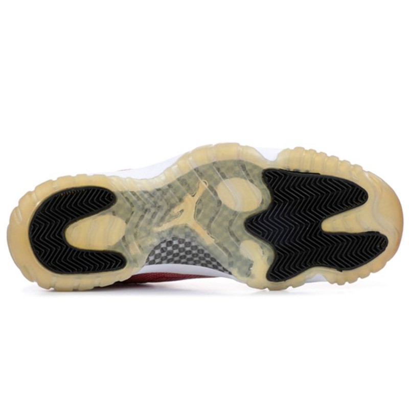 Womens WMNS Air Jordan 11 Retro Low 'Snakeskin' White/Black-Pink 833003-103