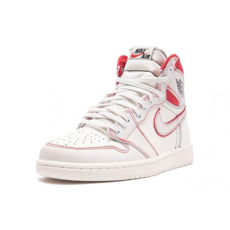 Air Jordan 1 Retro High OG Sail Phantom Red 555088-160