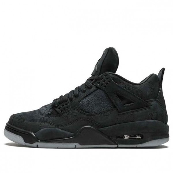 Nike KAWS x Air Jordan 4 Retro 'Black' Black/Black-Clear Glow 930155-001