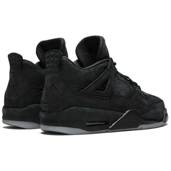 Nike KAWS x Air Jordan 4 Retro 'Black' Black/Black-Clear Glow 930155-001