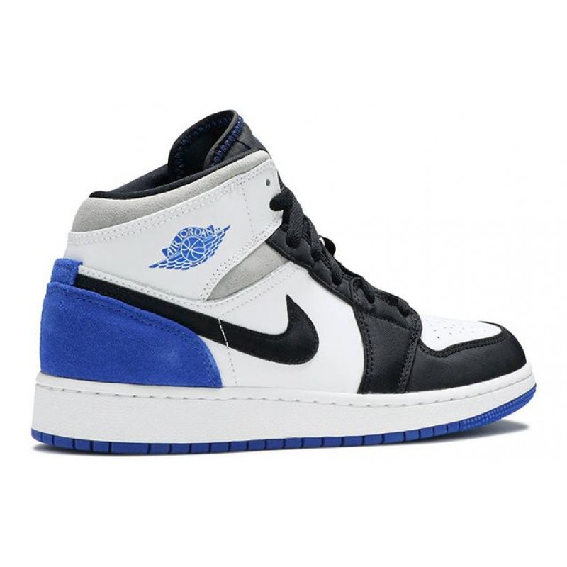 Air Jordan 1 Mid'Royal White' GS BQ6931-102