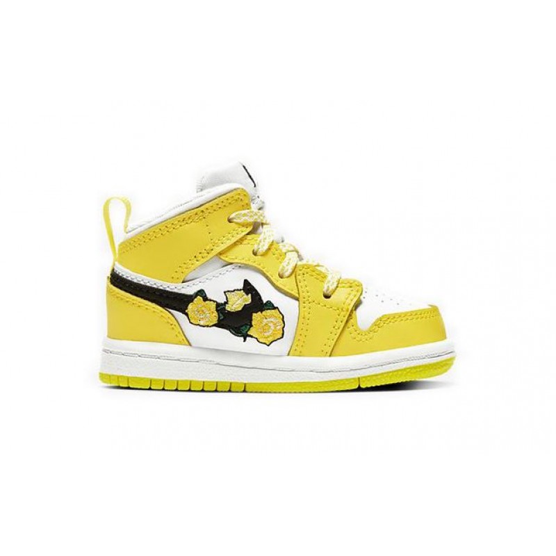 Air Jordan 1 Mid SE TD 'Rose Patch - Dynamic Yellow' Dynamic Yellow/White/Black AV5172-700