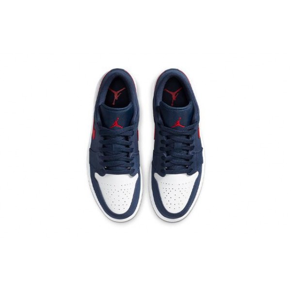 Air Jordan 1 Low GS 'USA' Midnight Navy/White/University Red CV9844-400