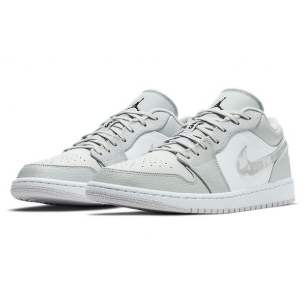 Air Jordan 1 Low 'White Camo' White/Photon Dust/Grey Fog DC9036-100