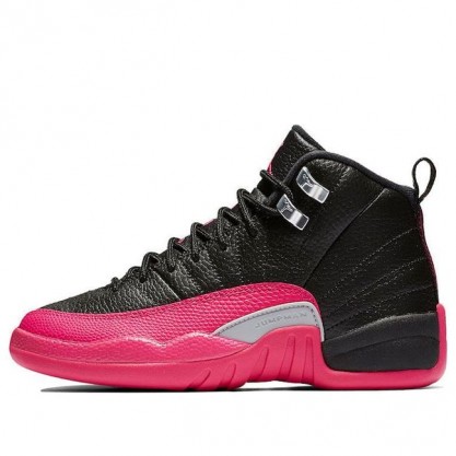 Air Jordan 12 Retro GS Black Deadly Pink 510815-026