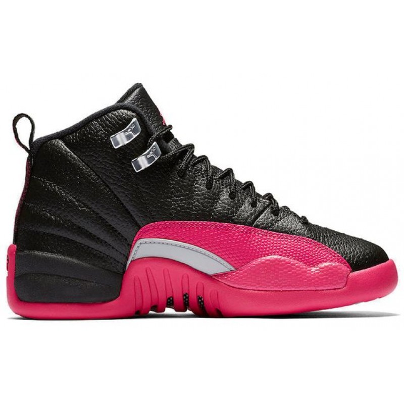 Air Jordan 12 Retro GS Black Deadly Pink 510815-026