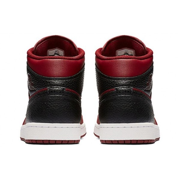 Air Jordan 1 Mid Team Red Black 554724-601