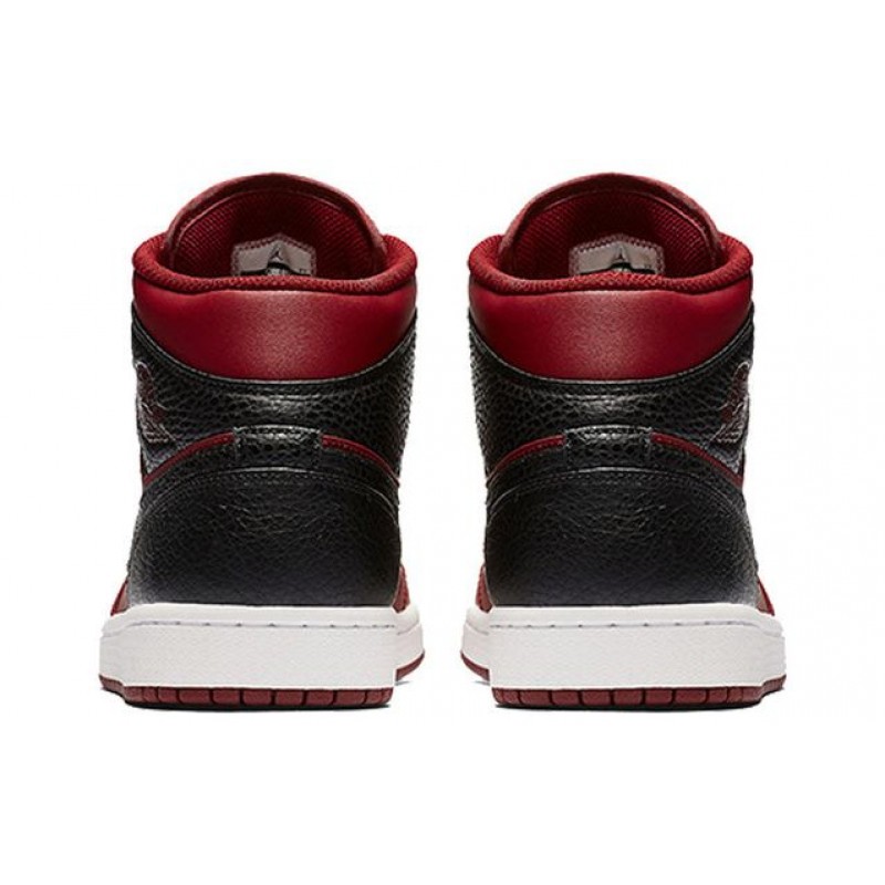 Air Jordan 1 Mid Team Red Black 554724-601